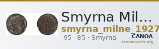 Smyrna Milne 1927 Period XIV M — CANOA