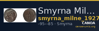 Smyrna Milne 1927 Period XIV M — CANOA