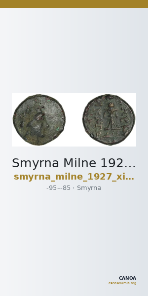 Smyrna Milne 1927 Period XIV N — CANOA