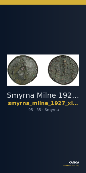Smyrna Milne 1927 Period XIV N — CANOA