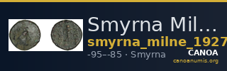 Smyrna Milne 1927 Period XIV N — CANOA