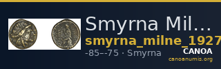 Smyrna Milne 1927 Period XV J — CANOA