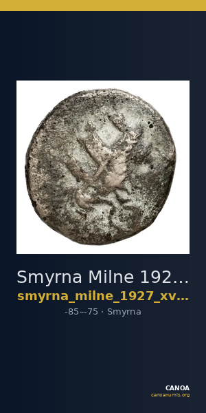 Smyrna Milne 1927 Period XV M — CANOA