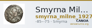 Smyrna Milne 1927 Period XV M — CANOA