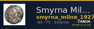 Smyrna Milne 1927 Period XV M — CANOA