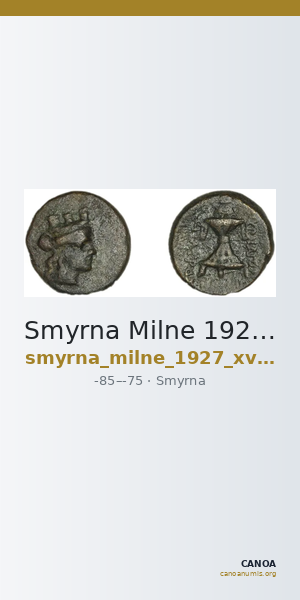 Smyrna Milne 1927 Period XV N — CANOA