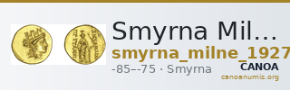 Smyrna Milne 1927 Period XV no. 344 — CANOA
