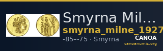 Smyrna Milne 1927 Period XV no. 344 — CANOA