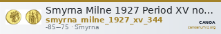 Smyrna Milne 1927 Period XV no. 344 — CANOA