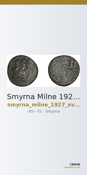 Smyrna Milne 1927 Period XV O — CANOA