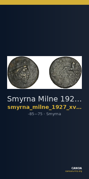 Smyrna Milne 1927 Period XV O — CANOA