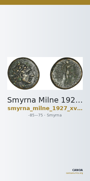 Smyrna Milne 1927 Period XV P — CANOA