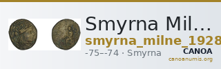 Smyrna Milne 1928 Period XVI J — CANOA