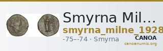 Smyrna Milne 1928 Period XVI M — CANOA