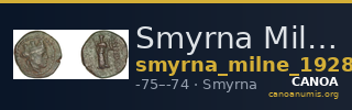 Smyrna Milne 1928 Period XVI M — CANOA