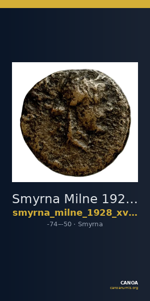 Smyrna Milne 1928 Period XVII K — CANOA