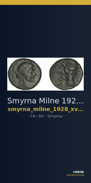 Smyrna Milne 1928 Period XVII L — CANOA