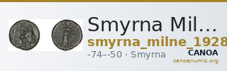 Smyrna Milne 1928 Period XVII M — CANOA