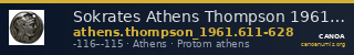 Sokrates Athens Thompson 1961 611-628 — CANOA