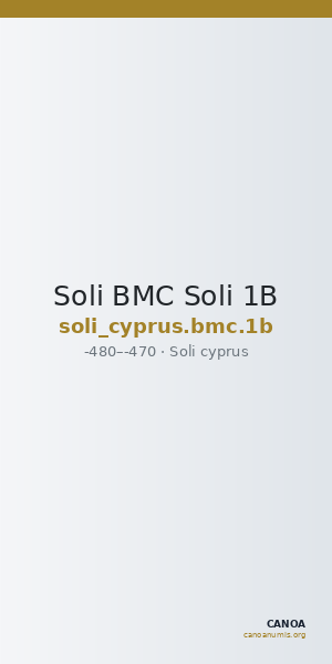 Soli BMC Soli 1B — CANOA