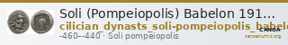 Soli (Pompeiopolis) Babelon 1910 532-3 — CANOA