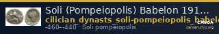 Soli (Pompeiopolis) Babelon 1910 534 — CANOA