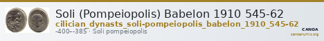Soli (Pompeiopolis) Babelon 1910 545-62 — CANOA