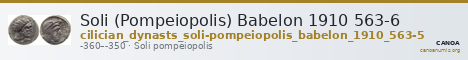 Soli (Pompeiopolis) Babelon 1910 563-6 — CANOA