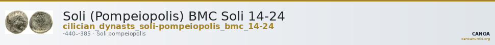 Soli (Pompeiopolis) BMC Soli 14-24 — CANOA