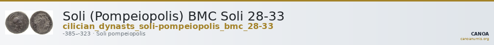 Soli (Pompeiopolis) BMC Soli 28-33 — CANOA