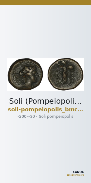 Soli (Pompeiopolis) BMC Soli 39-40 — CANOA