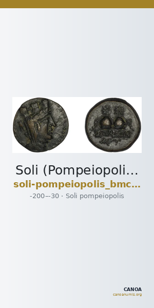 Soli (Pompeiopolis) BMC Soli 42-44 — CANOA