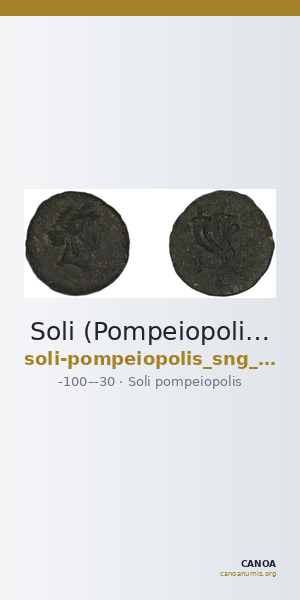 Soli (Pompeiopolis) SNG Copenhagen Soli 242 — CANOA