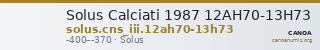 Solus Calciati 1987 12AH70-13H73 — CANOA