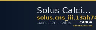 Solus Calciati 1987 13AH74 — CANOA