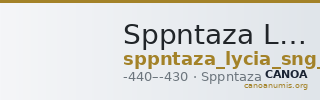Sppntaza Lycia SNG Keckman 478 — CANOA