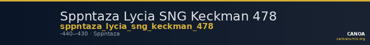Sppntaza Lycia SNG Keckman 478 — CANOA
