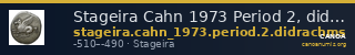 Stageira Cahn 1973 Period 2, didrachms — CANOA
