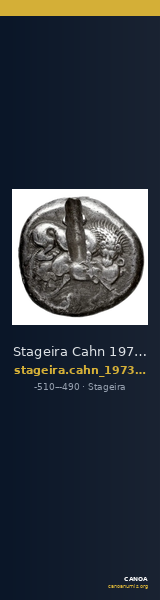 Stageira Cahn 1973 Period 2, tetradrachms — CANOA
