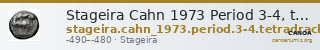Stageira Cahn 1973 Period 3-4, tetradrachms — CANOA