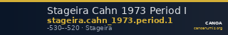 Stageira Cahn 1973 Period I — CANOA