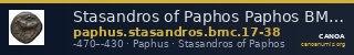Stasandros of Paphos Paphos BMC Paphus 17-38 — CANOA