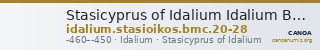 Stasicyprus of Idalium Idalium BMC Idalium 20-28 — CANOA