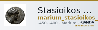 Stasioikos I of Marium Marium BMC Marium 1-2 — CANOA