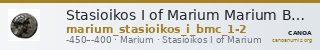 Stasioikos I of Marium Marium BMC Marium 1-2 — CANOA