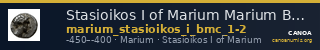 Stasioikos I of Marium Marium BMC Marium 1-2 — CANOA