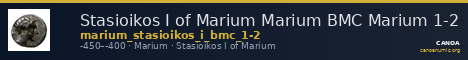 Stasioikos I of Marium Marium BMC Marium 1-2 — CANOA