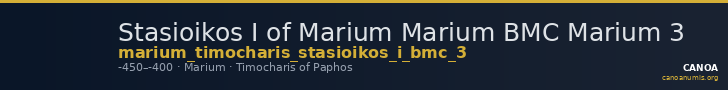 Stasioikos I of Marium Marium BMC Marium 3 — CANOA