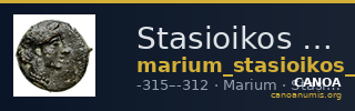 Stasioikos II of Marium Marium BMC Marium 18 pl xx — CANOA