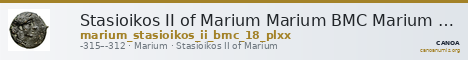 Stasioikos II of Marium Marium BMC Marium 18 pl xx — CANOA